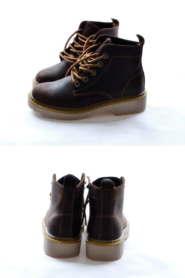 Casual Leather Doc Marten-støvler For Kvinner