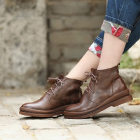 Casual Leather Martin Boots |gavesko
