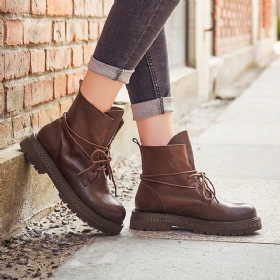 Høst Casual Leather Håndlagde Martin Boots | Gave Sko