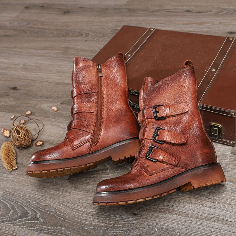 Retro Skinnspenne Martin Boots | Gave Sko