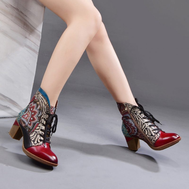 Høst Vinter Bohemian Ethnic Style Fashion Boots 36-42