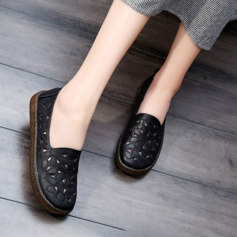 Hul Skinn Dame Casual Flat Sko 34-41 | Gave Sko