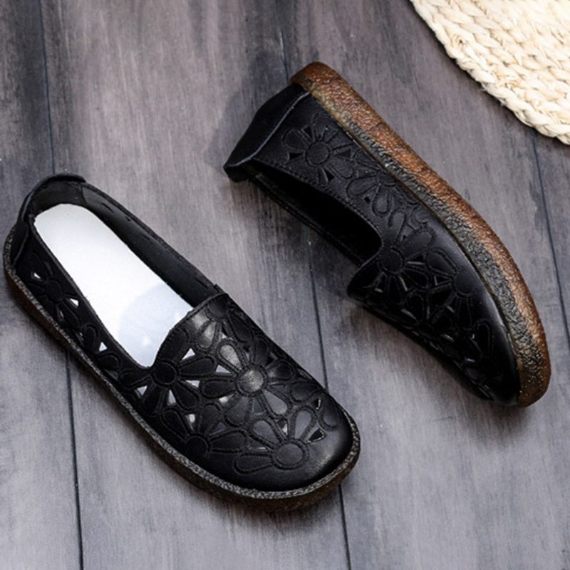 Hul Skinn Dame Casual Flat Sko 34-41 | Gave Sko