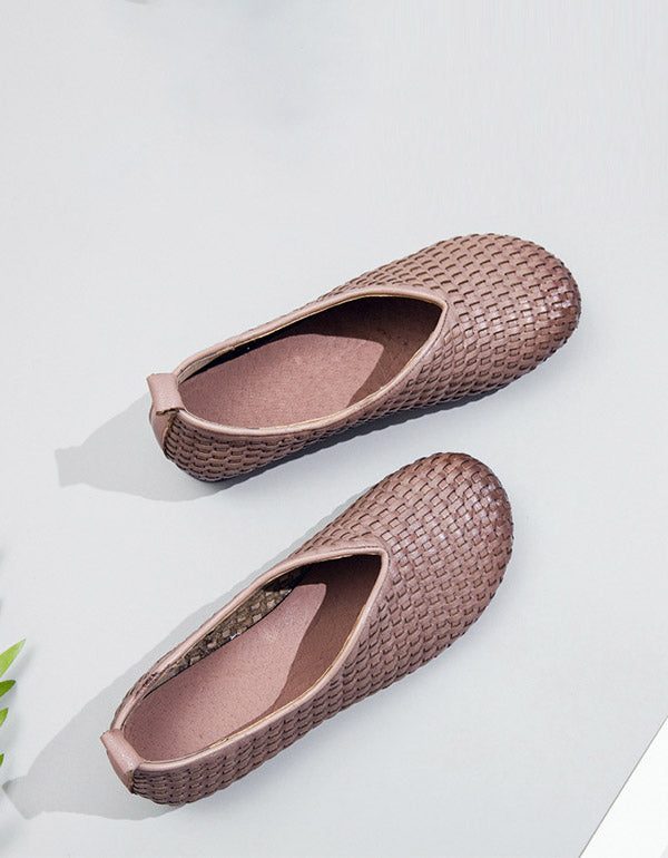 Retro Woven Komfortable Big Size Sko 35-41