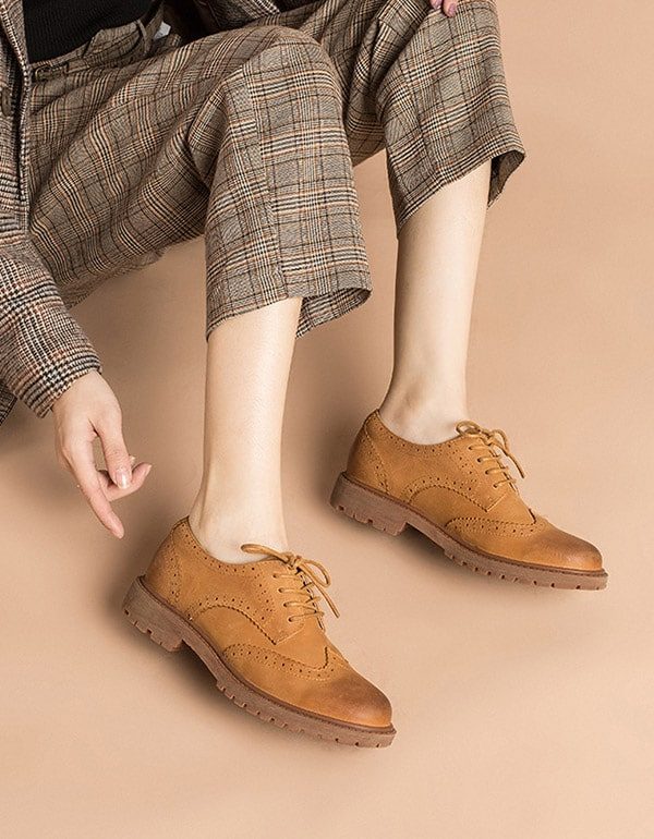 Brock Leather 2022 Spring Autumn British Oxford Shoes