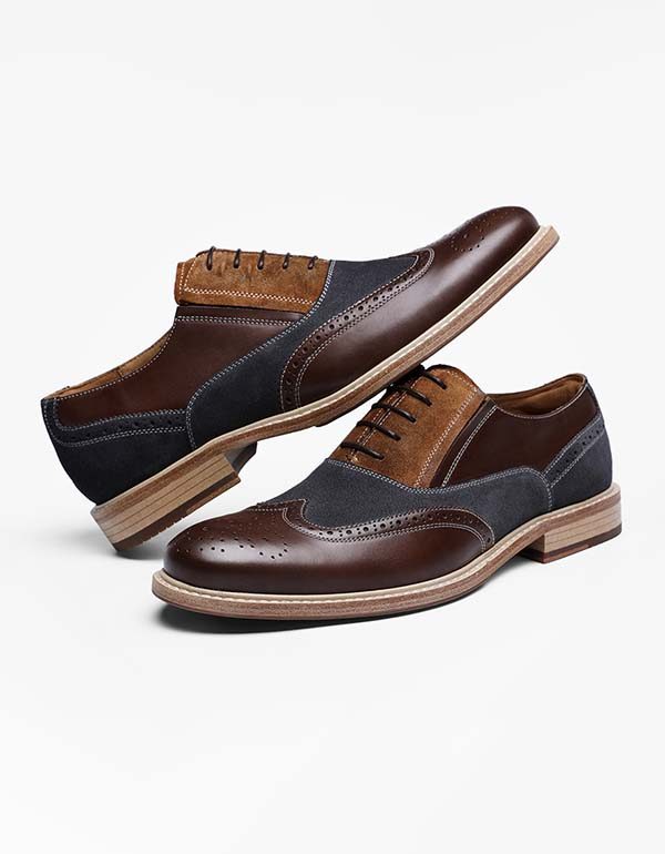 Håndlaget British Bullock Semsket Oxfords For Menn