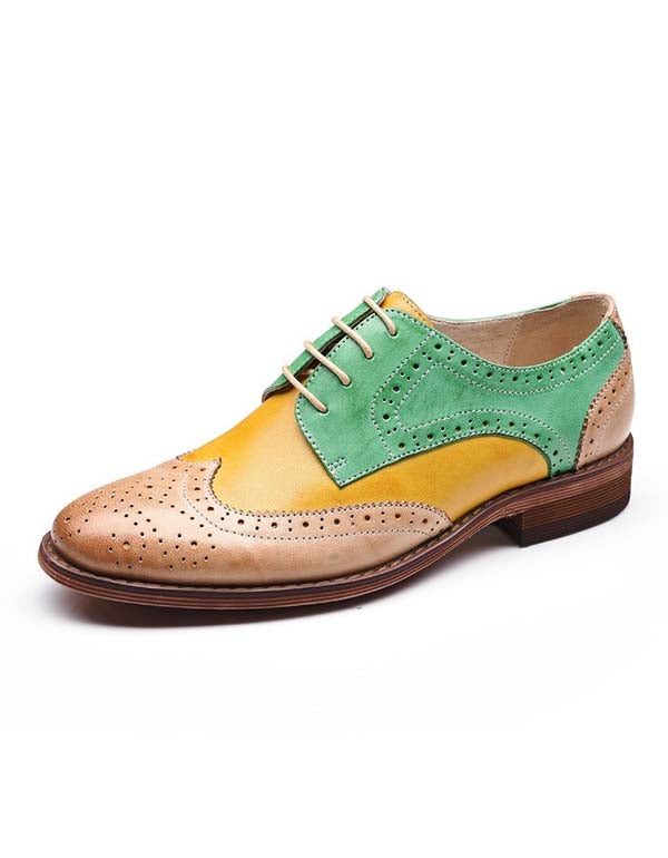 Vintage Brock Britiske Oxford-sko For Kvinner