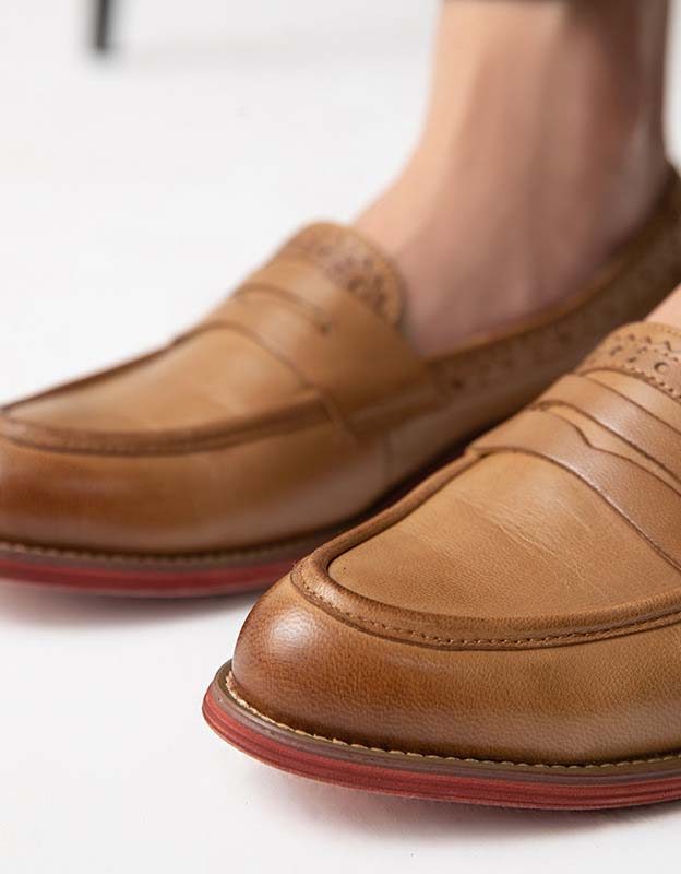 Vintage Oxfords Loafers I Britisk Stil For Kvinner