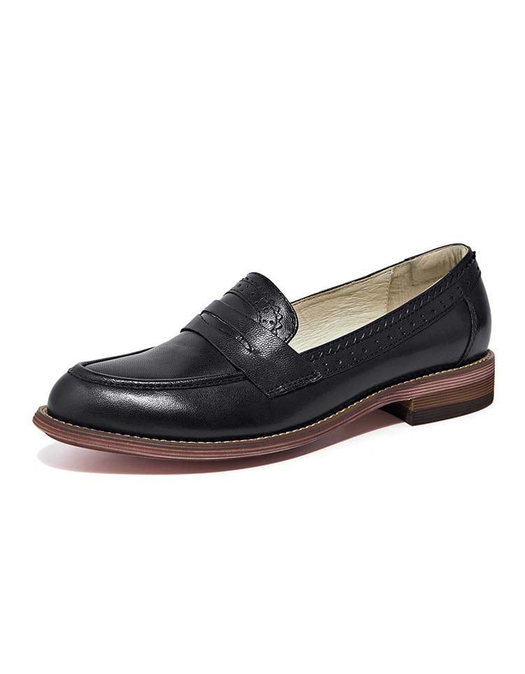 Vintage Oxfords Loafers I Britisk Stil For Kvinner