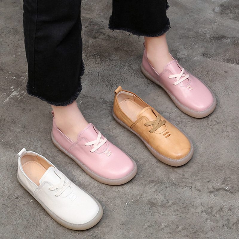 Cow Tendon Komfortable Casual Big Size Sko 34-43