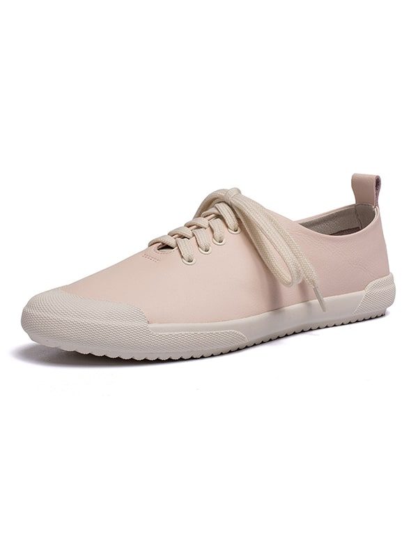 Vår Sommer Uformelle Komfortable Sneakers I Skinn