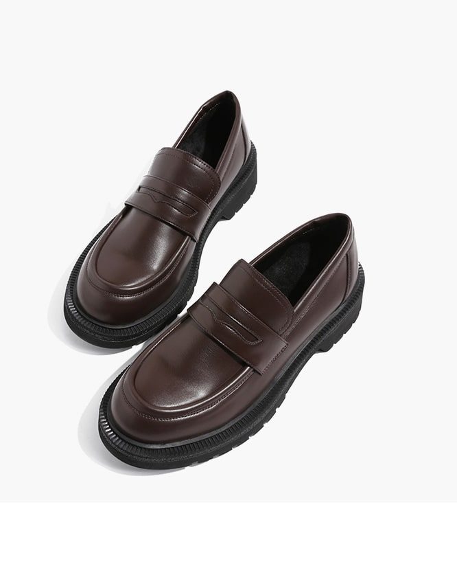 Klassisk Vintage Dame Loafers Svart