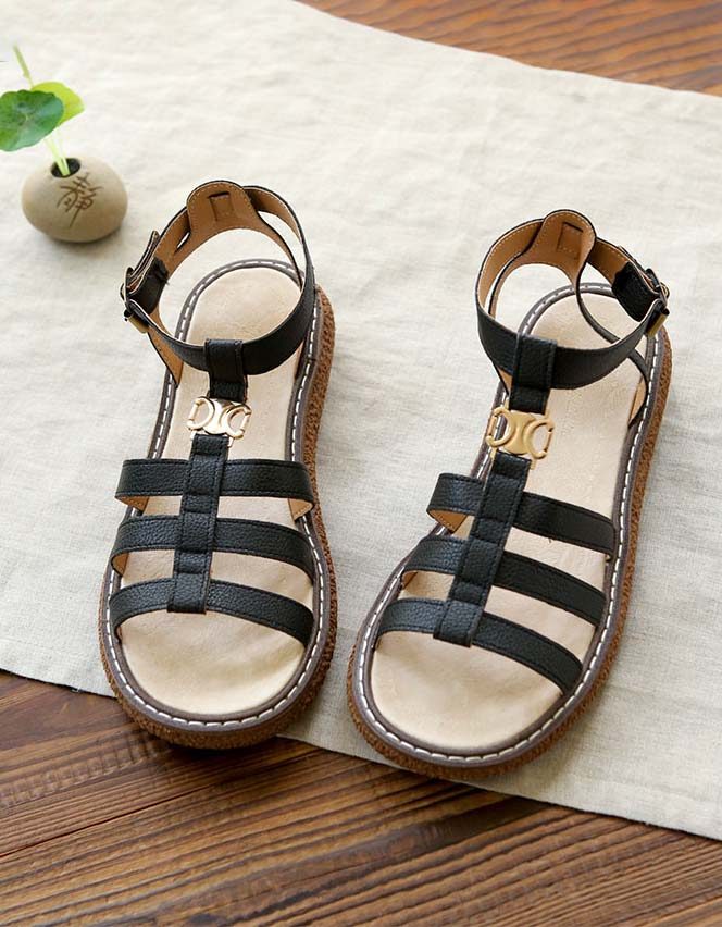 Håndlagde Retro Strappy Sandals Holiday