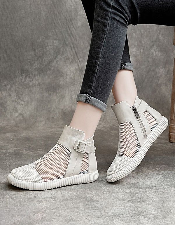 Sommer Soft Leather Mesh Sandals Boots