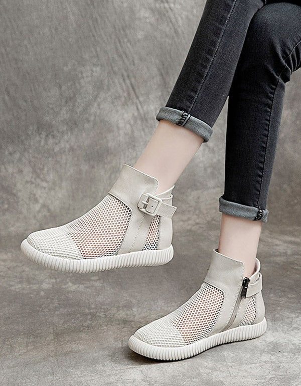 Sommer Soft Leather Mesh Sandals Boots