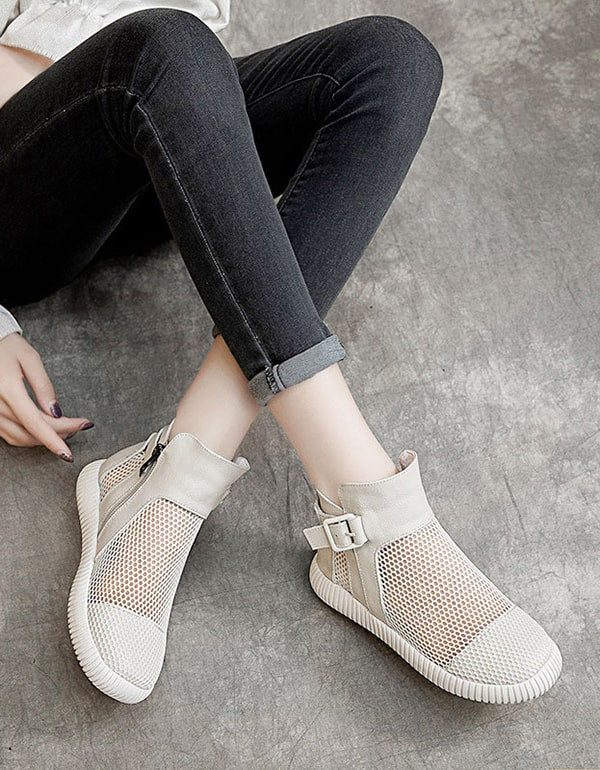 Sommer Soft Leather Mesh Sandals Boots