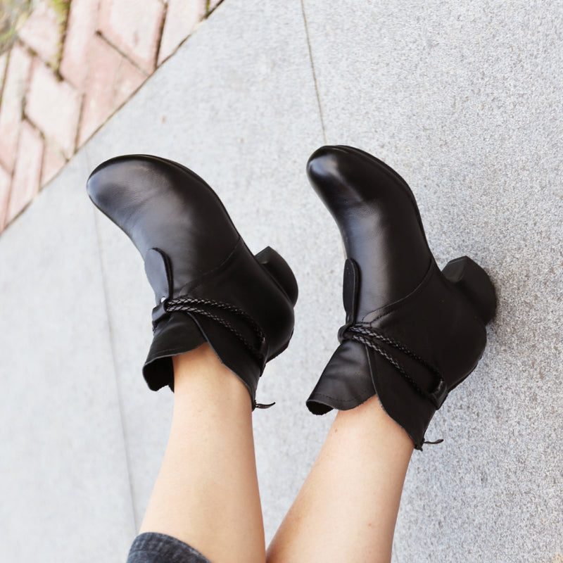 Retro Chunky Short Boots I Skinn | Gave Sko