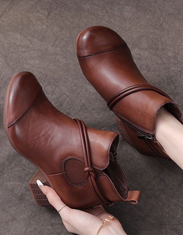 Sklisikker Komfortabel Retro Chunky Bootie