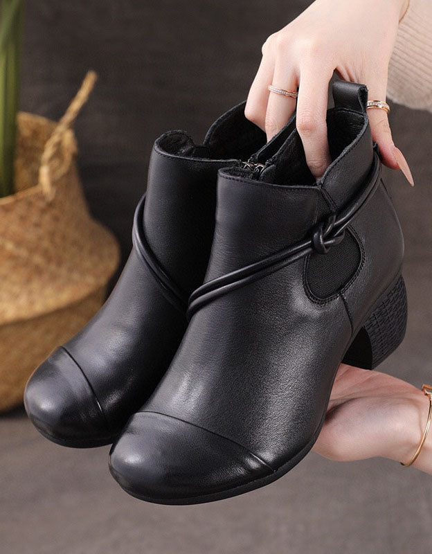 Sklisikker Komfortabel Retro Chunky Bootie