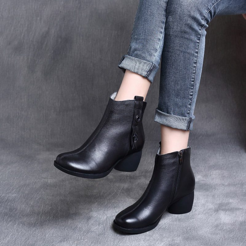 Vinter Retro Komfortable Chunky Boots | Gave Sko