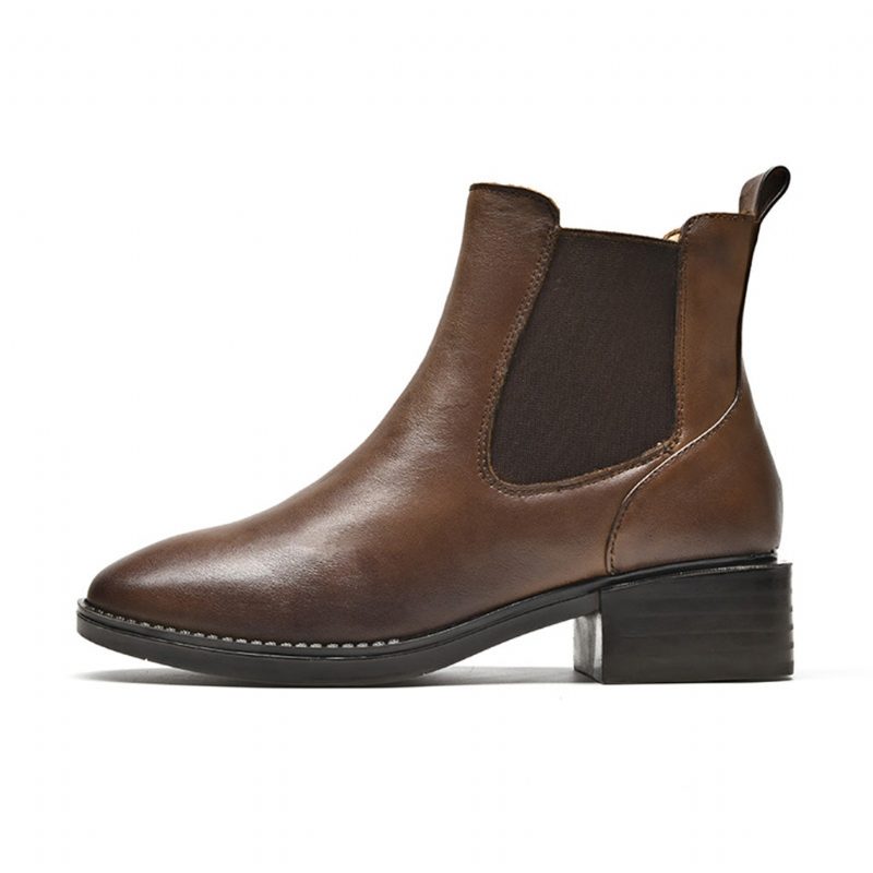 Autumn Winter Leather Retro Chelsea Boots | Gave Sko