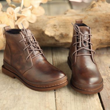 Casual Leather Martin Boots |gavesko