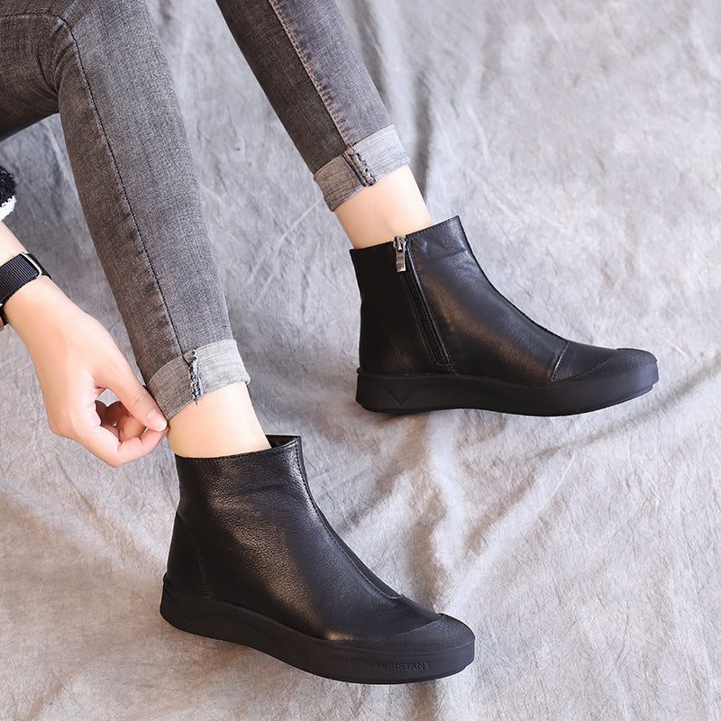 Casual Velvet Short Boots | Gave Sko