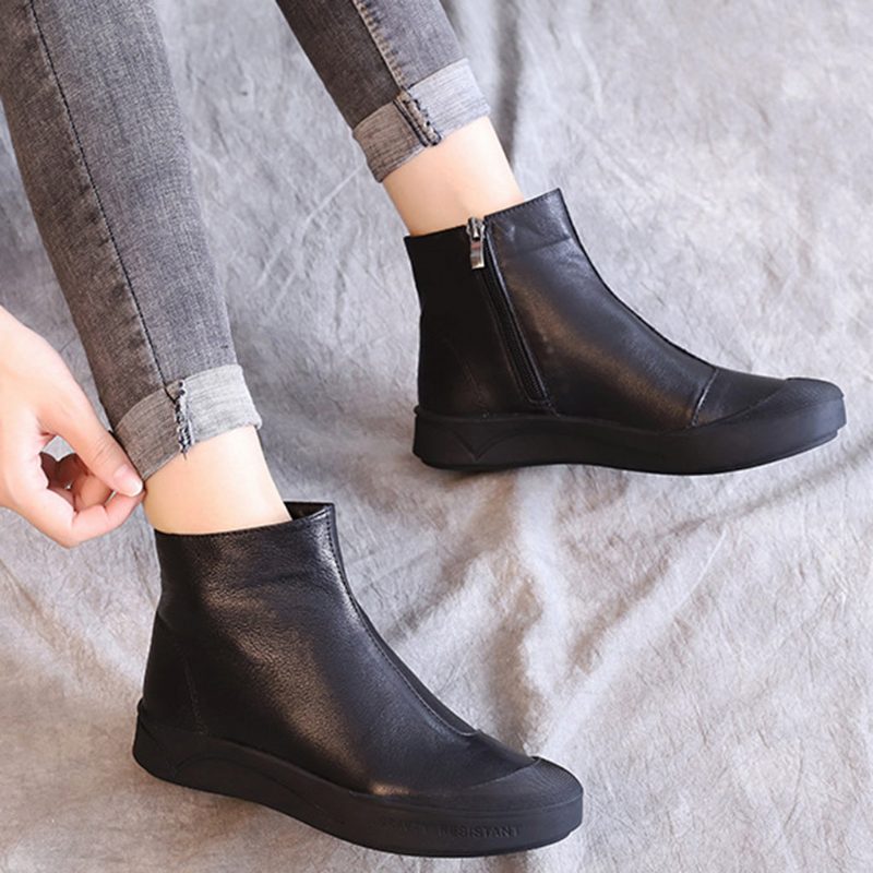 Casual Velvet Short Boots | Gave Sko