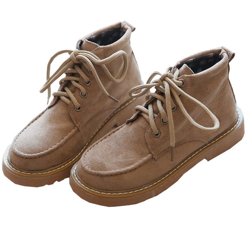 Komfortable Lace Up Motorsykkel Martin Boots