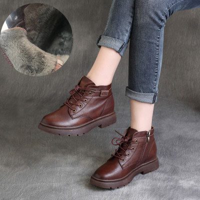 Retro Casual Komfortable Short Boots | Gave Sko