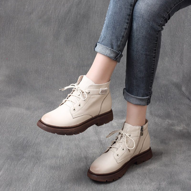 Retro Casual Komfortable Short Boots | Gave Sko