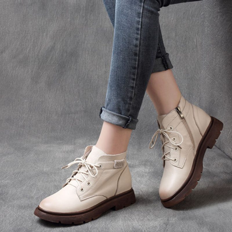 Retro Casual Komfortable Short Boots | Gave Sko