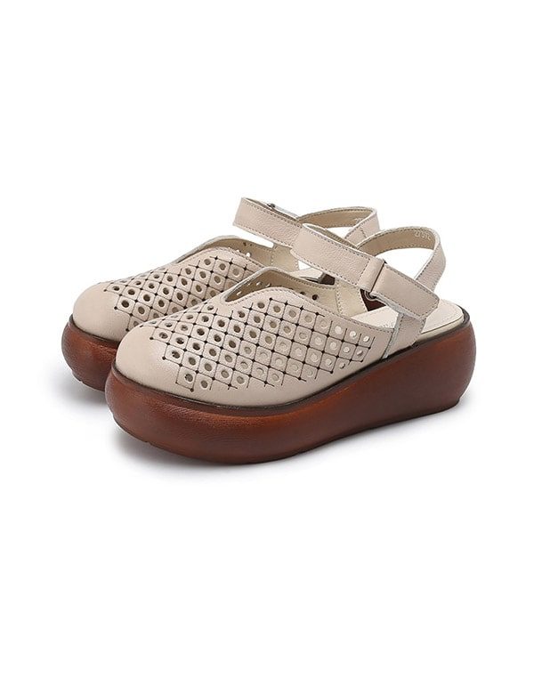 Retro-sandaler Med Slingback For Kvinner