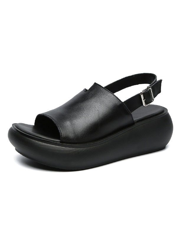 Slingback Wedge Sandaler For Kvinner Med Åpen Tå