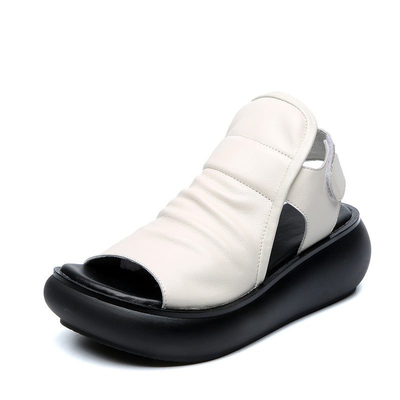 Sommer Soft Wedge Fish Toe Sandaler