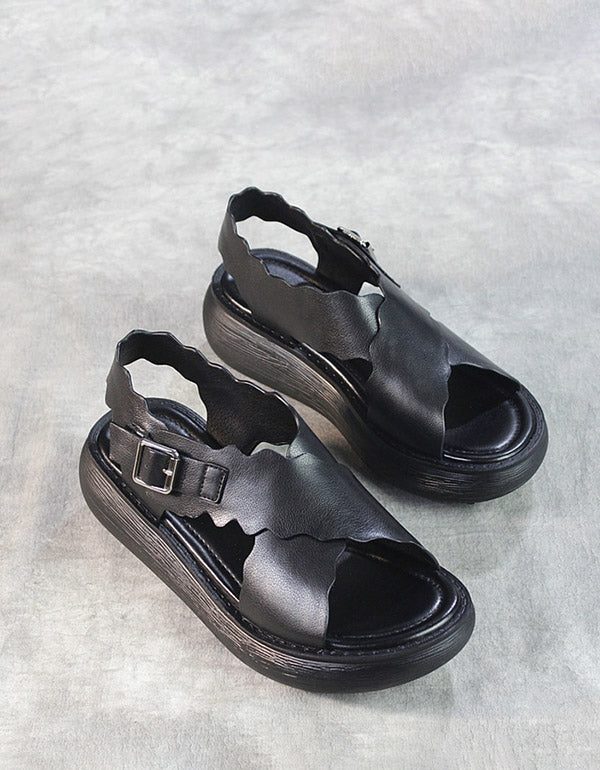 Summer Cross Strap Retro Plattformsandaler