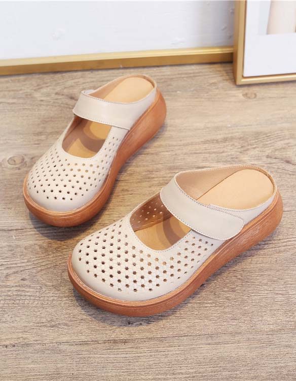 Summer Hollow Borrelås Wedge Slipper