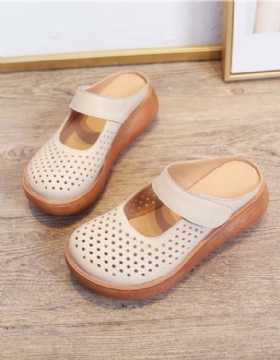 Summer Hollow Borrelås Wedge Slipper