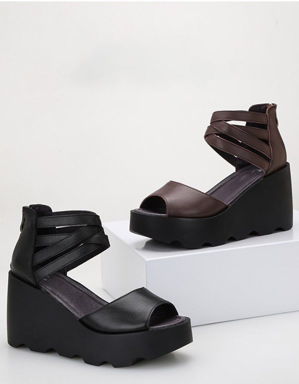 Summer Open Toe Cross Strap Kilesandaler