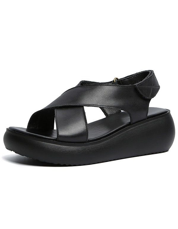 Summer Open-toe Cross Strap Kilesandaler