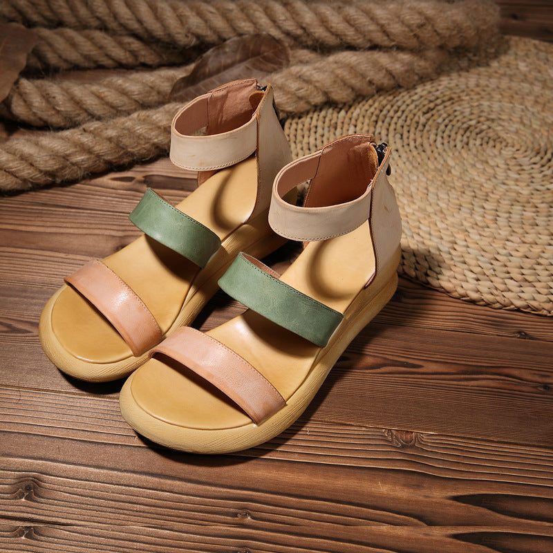 Summer Wedge Roman Sandaler