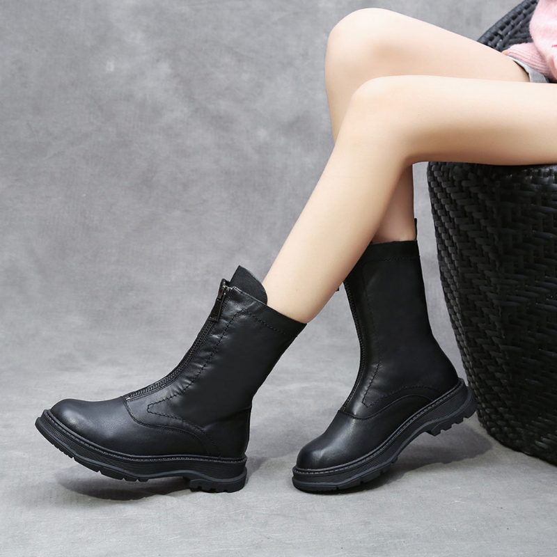 Komfortable Vinterstøvler I Kuskinn For Kvinner | Obiono