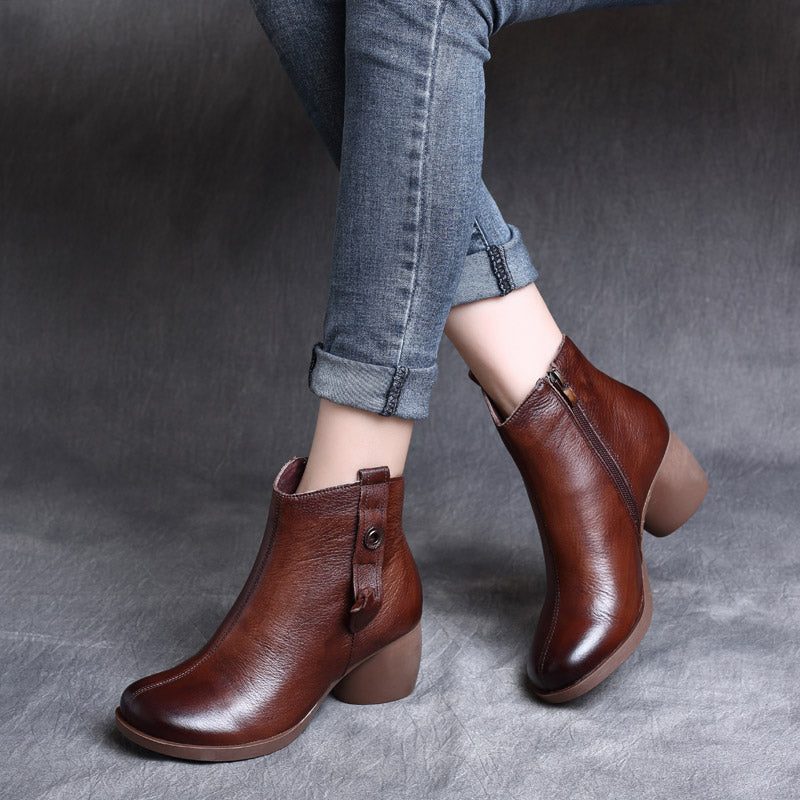 Vinter Retro Komfortable Chunky Boots | Gave Sko