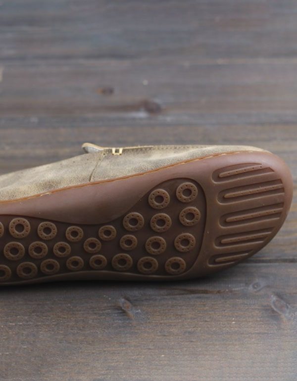 Kuskinn Håndlagde Retro Skinn Loafers