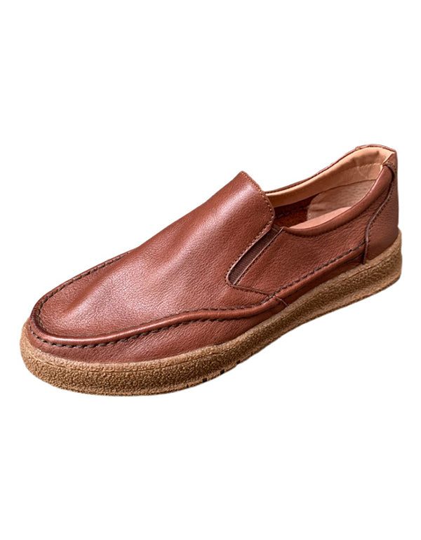 Retro Leather Komfortable Loafers For Menn