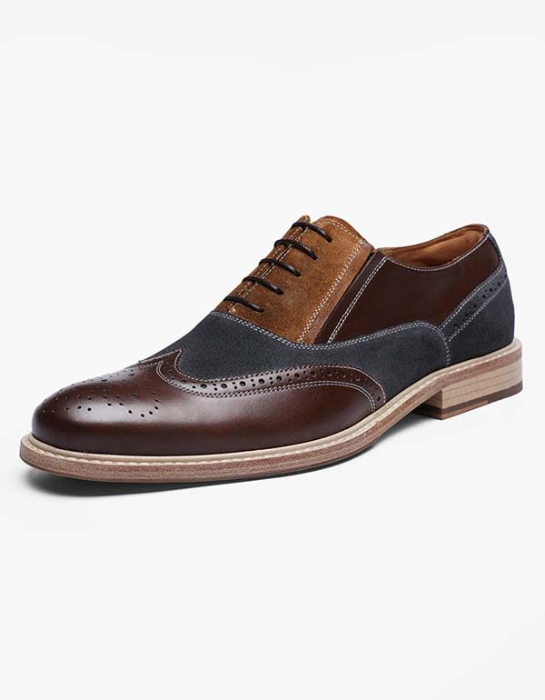 Håndlaget British Bullock Semsket Oxfords For Menn