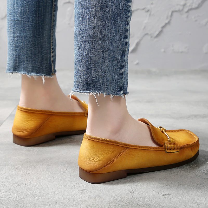 Enkle Uformelle Komfortable Flat Loafers