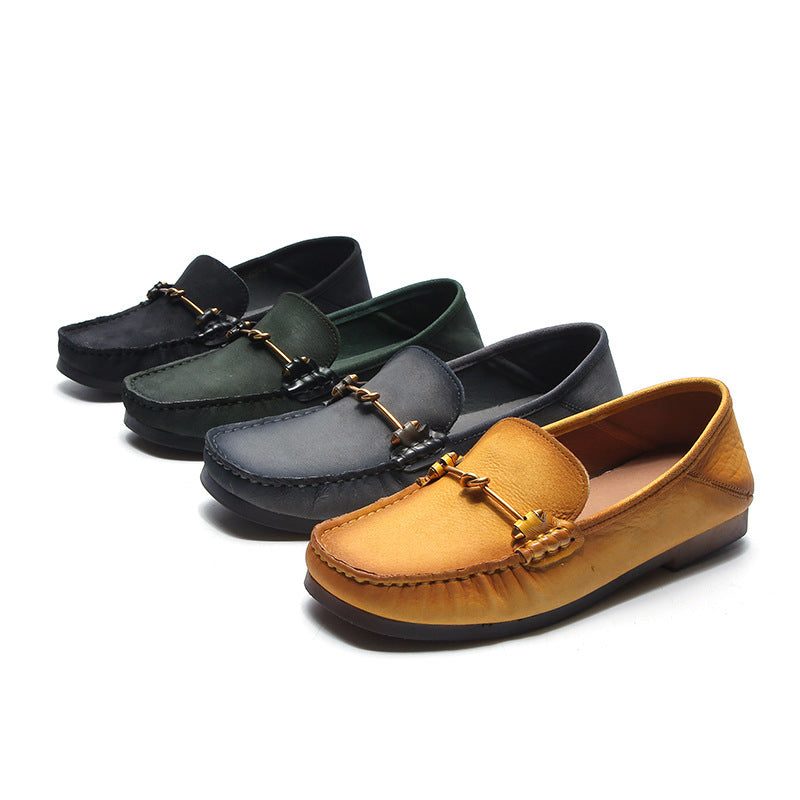 Enkle Uformelle Komfortable Flat Loafers