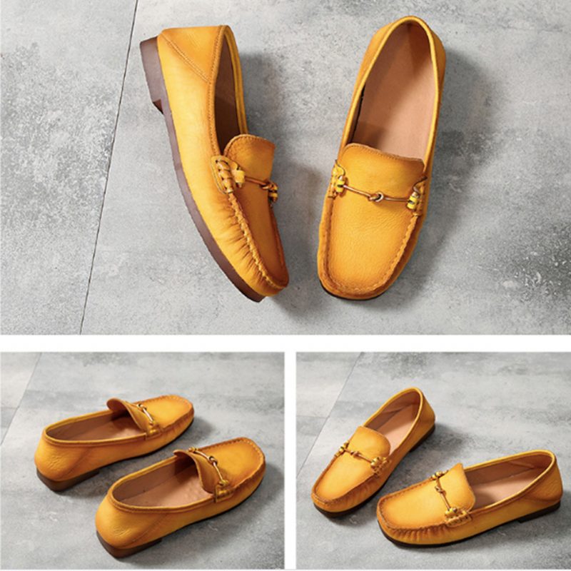 Enkle Uformelle Komfortable Flat Loafers