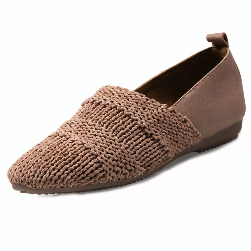 Leather Casual Flat Myk Bunn Mote Damesko | Gave Sko